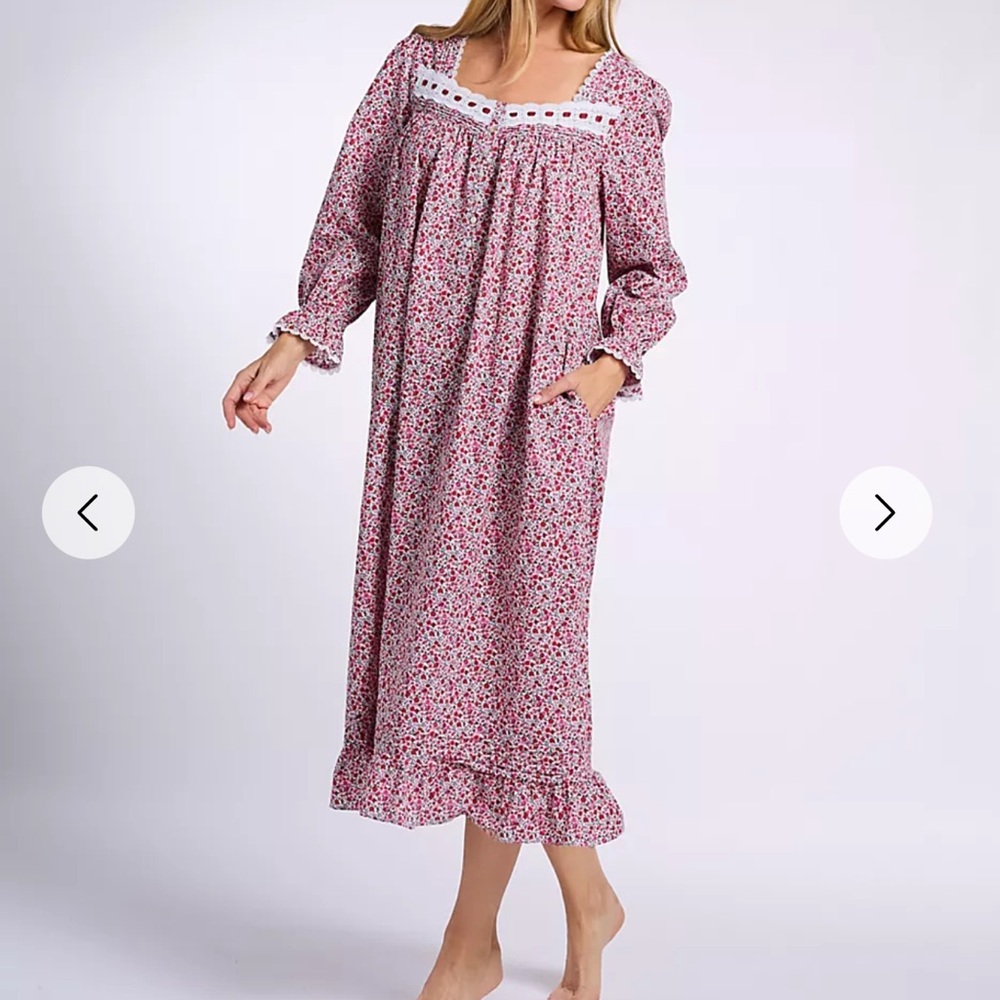 Eileen West Pink Floral Chemise